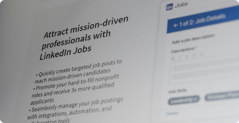 Attract mission-driven professionals with LinkedIn Jobs
